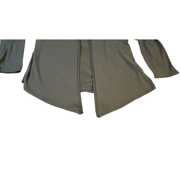 Live 2 Lounge Open Front Cardigan Sweater Green Women's M Super Soft Comfy - Picture 7 of 13